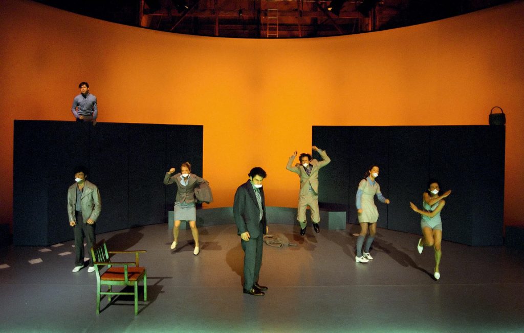  Lajos Talamonti, Patric Schott, Annedore Kleist, Peter Stock, Julius Weiland, Verena Schonlau, Sinta Tamsjadi, photo: Freese/drama-berlin.de